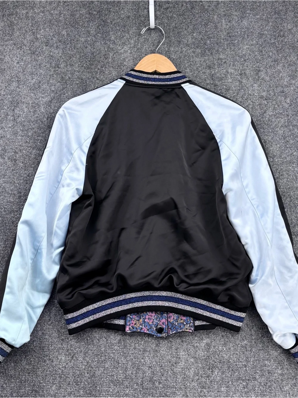 Coach X Keith Haring Reversible Satin Bomber Jacket Mixed Print Embroidery 6